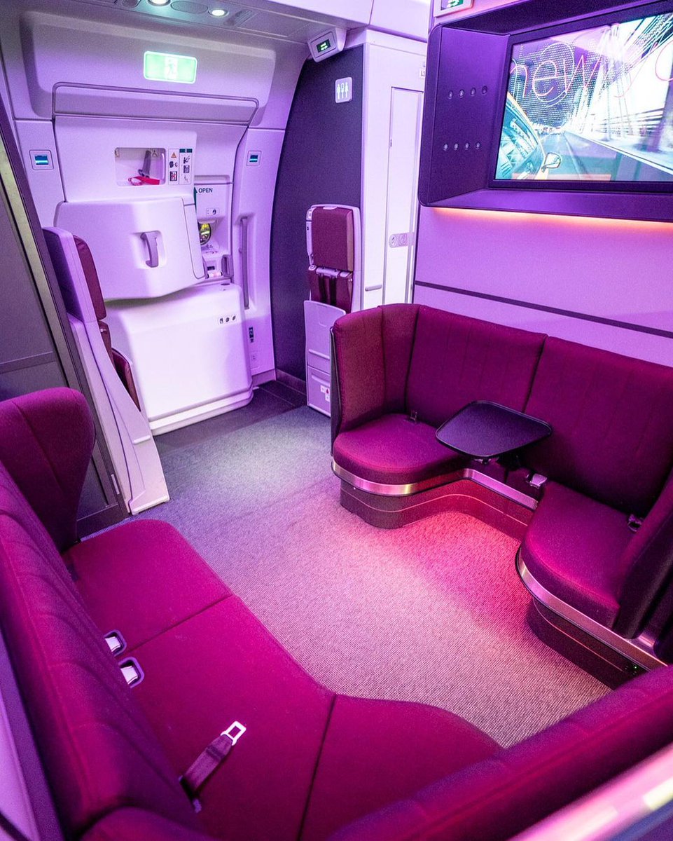 BCFlightsUK's tweet photo. 😍 Virgin Atlantic's completely redesigned new "Upper Class" business class cabin on the Airbus A350
😇 Ready when you are

🖲 Book now 🌐 https://t.co/OCl0cEZyfW

#BusinessClassLounge #entrepreneurlifestyle #firstclass #firstclassflight #businessclass https://t.co/J9L1ZAIRbt