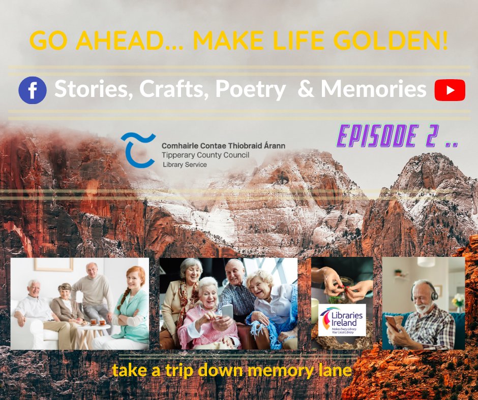 Don’t forget Episode 2 from #Nenagh Library of “Make Life Golden”. Enjoy "Jingle Bells" from <a href="/GaelscoilAU/">GaelscoilAU</a>, Breda’s Crafting Hands &amp; Tipperary Shopfronts from @TippStudies Available to view anytime on Tipperary Libraries YouTube channel: youtu.be/zXvtzodoELw
 #StartANewStory