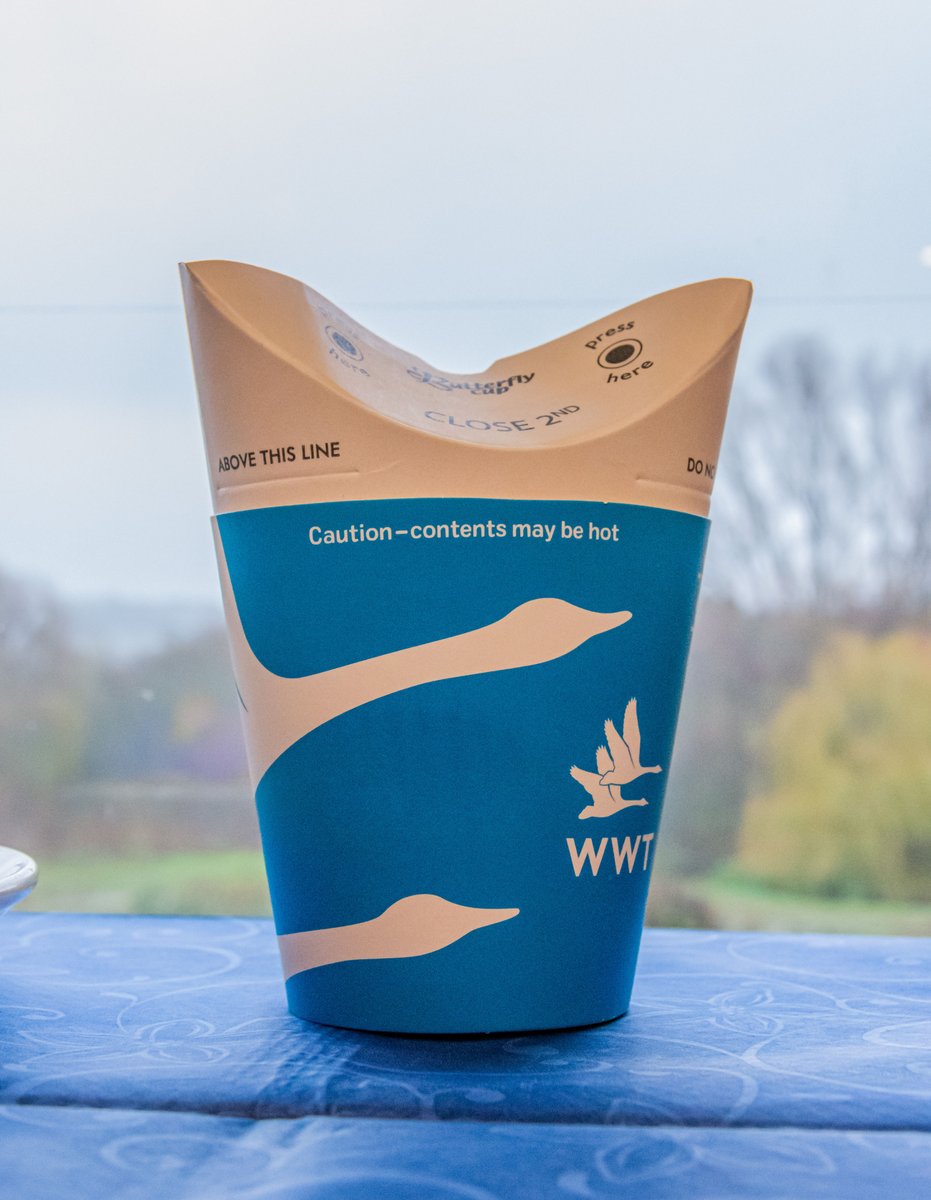 WWTWashington's tweet photo. Say hello to the UK's first plastic-free, bio-degradable disposable cup, the Butterfly Cup, being premiered at WWT centres. The all-in-one design reduces spills &amp; stops the need for a lid - get innnn! 

Get yours now when purchasing any hot drink &amp; let us know what you think! https://t.co/VuPyeWyOso