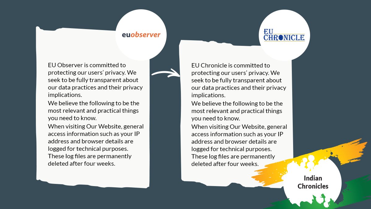 Why stop there? They used letterhead of  @europarl_en.They stole the name of a current  @UN staff. They copy-pasted entire sections of  @EUobs,  @TheEconomist and  @VOANews (14/n)