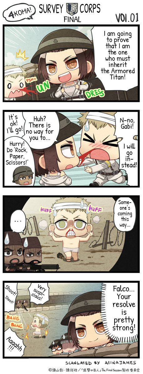 Attack on Titan Wiki - Attack on Titan The Final Season Chimi Chara 4-Koma  Chapter 9 English translations by Alina James (