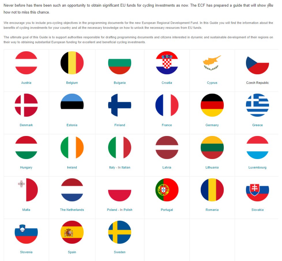 Niccolò Panozzo (@n_panozzo) on Twitter photo You have great #cycling ambitions for your city but don't have enough money to realise them?
The <a href="/EuCyclistsFed/">European Cyclists' Federation</a> just released a guide to help you access EU funds for your #CycleHighways network, #CycleLogistics hub or new #BikeSharing system!
ecf.com/unlocking-cycl… You have great #cycling ambitions for your city but don't have enough money to realise them?
The <a href="/EuCyclistsFed/">European Cyclists' Federation</a> just released a guide to help you access EU funds for your #CycleHighways network, #CycleLogistics hub or new #BikeSharing system!
ecf.com/unlocking-cycl…