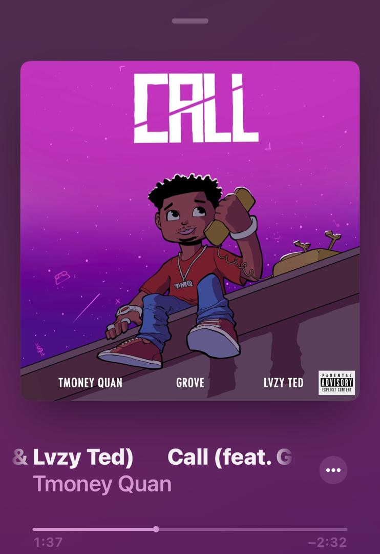 EvansTed101's tweet photo. CALL by @TmoneyQuan ft. Grove & Lvzy Ted is out now!!
Click on the link below to Listen to this fire tune 🔥🔥🔥
https://t.co/7XXeI0pIyE
#Quanwave🌊 https://t.co/amB87JZpDX