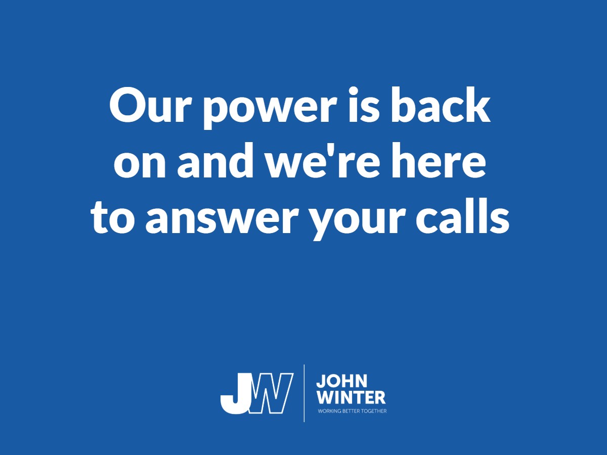 Power has been restored after a local power cut. If anyone has struggled to get through, we're now ready and waiting to take your calls as usual.
