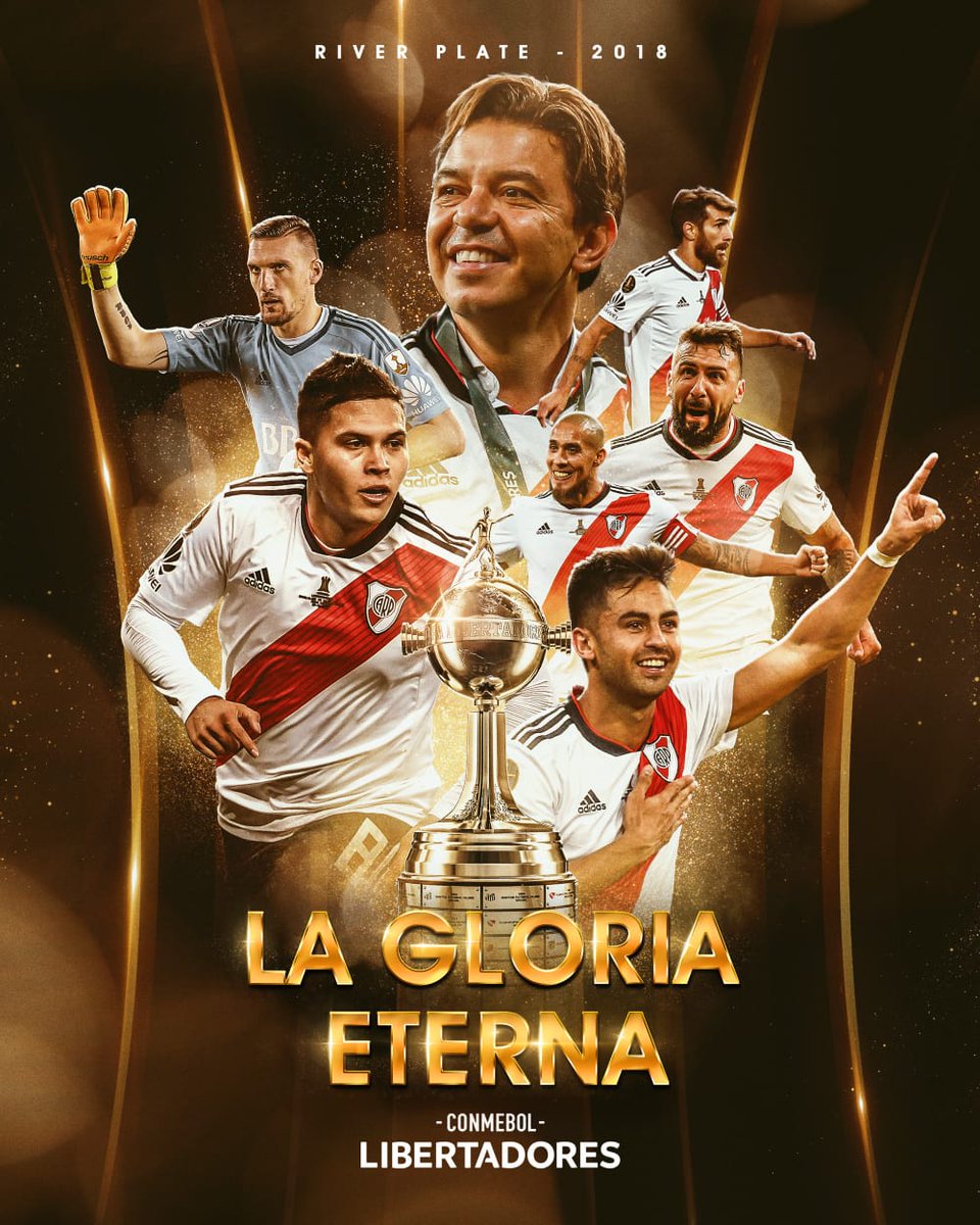 lahoraderiver's tweet photo. 9 de Diciembre. Un nuevo aniversario. Se festeja eternamente!!!
Felices 2 años Millonarios!!!
🏆⚪🔴⚪
#GloriaEterna #Creee #CopaLibertadores https://t.co/hO90ys4qNi