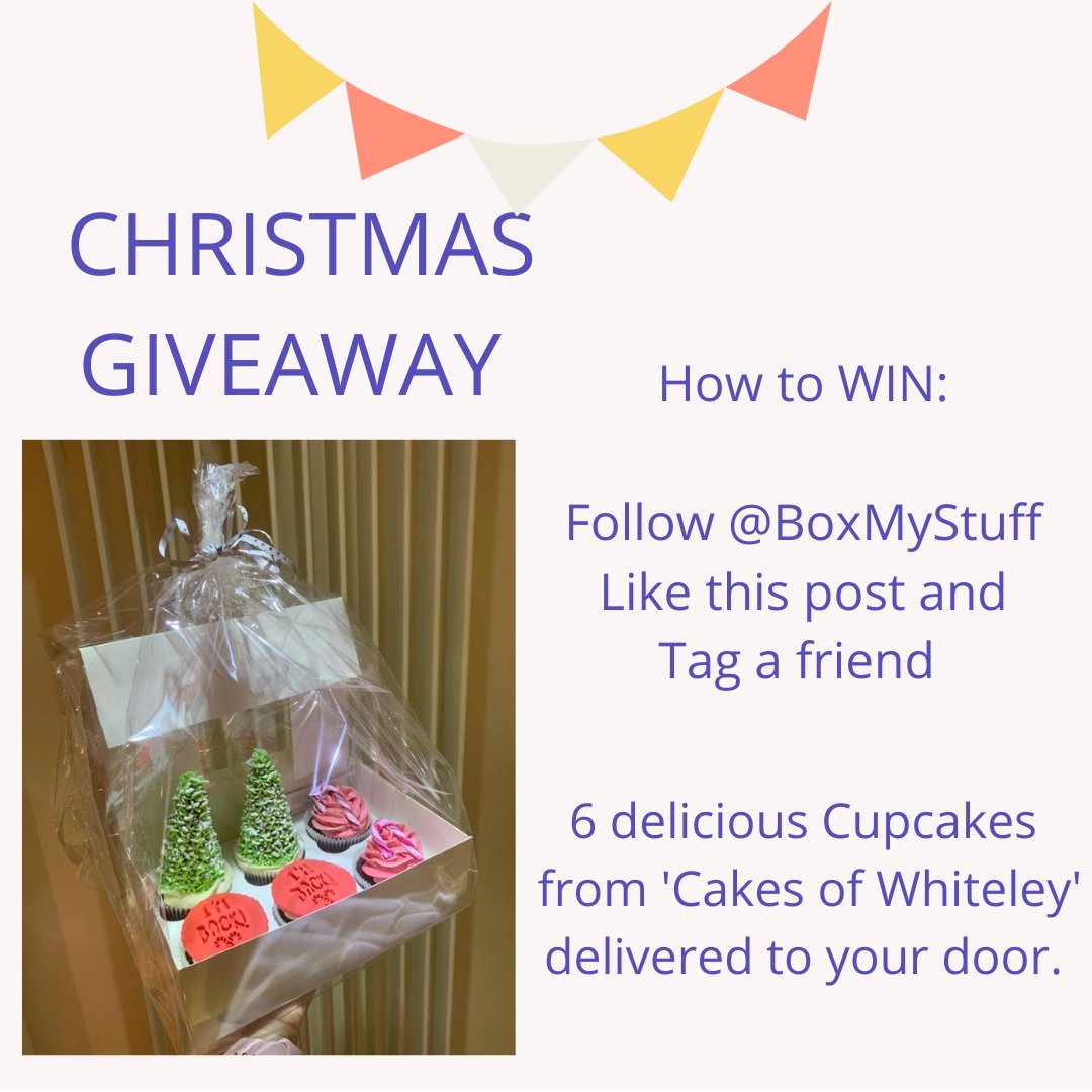 BoxMyStuff's tweet image. We have teamed up with the amazing 'Cakes of Whiteley' to offer our followers the chance to win 6 delicious christmas cakes delivered straight to your door. 
All you have to do is: 
1. Follow BoxMystuff
2. Like this post
3. Tag a friend

Give away closes Wed 16th Dec at 10pm.