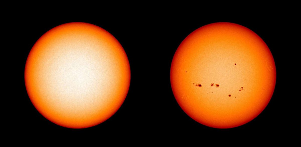 7/ One way we measure activity is by counting sunspots. The consensus that this cycle will be weak says we should get a max of 115 spots at the peak, but the new prediction says 230. That's a clear difference, so we just have to wait and see who's right!