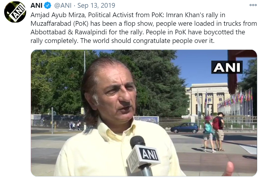 Disinfo report also talks about Mr. Amjad Ayub Mirza, who we already know openly supports India. Take note of the fact how India is exploiting their JK credentials to undermine Pakistan as well as attack CPEC.