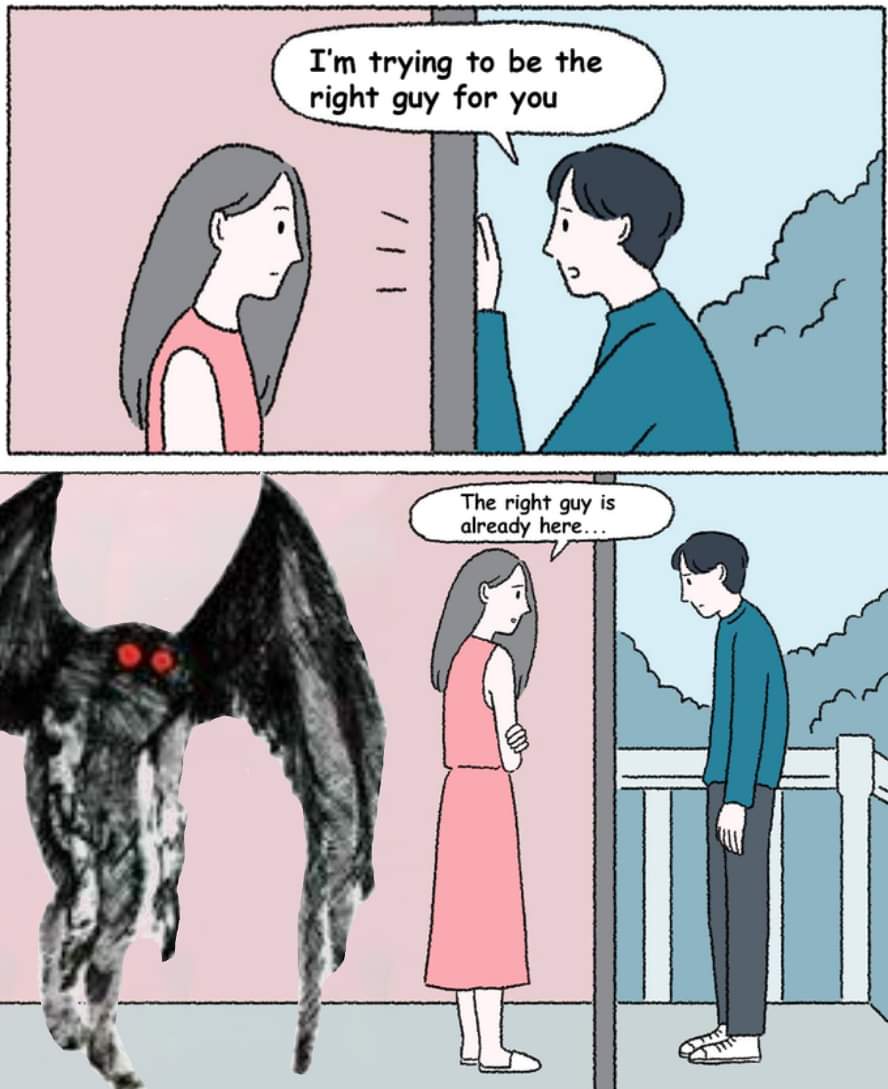 VanishAirwaves's tweet photo. Always gotta watch out for Mothman...

#Mothman #mrstealyourgirl #IAmHot1061 https://t.co/HxvsEddjT0