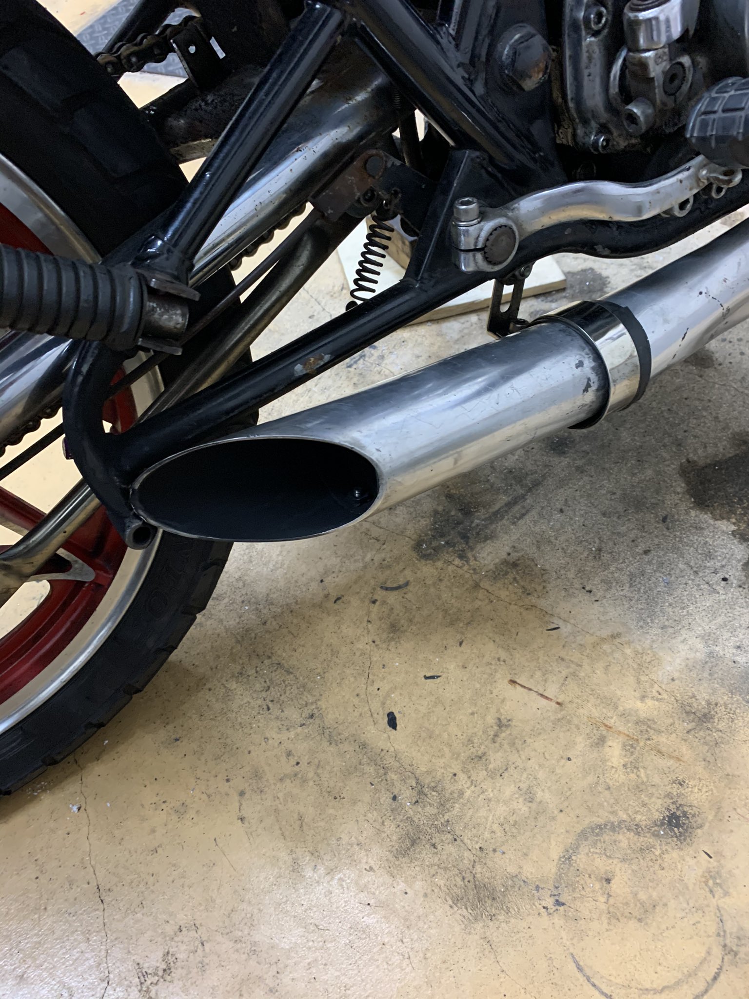 ＧＳ400 キャンディーライフ　セクロス管　バイク エキゾーストパイプ アルミ製 キャンディライフ セクロス管 GS400 GSX400E マフラー｜Yahoo