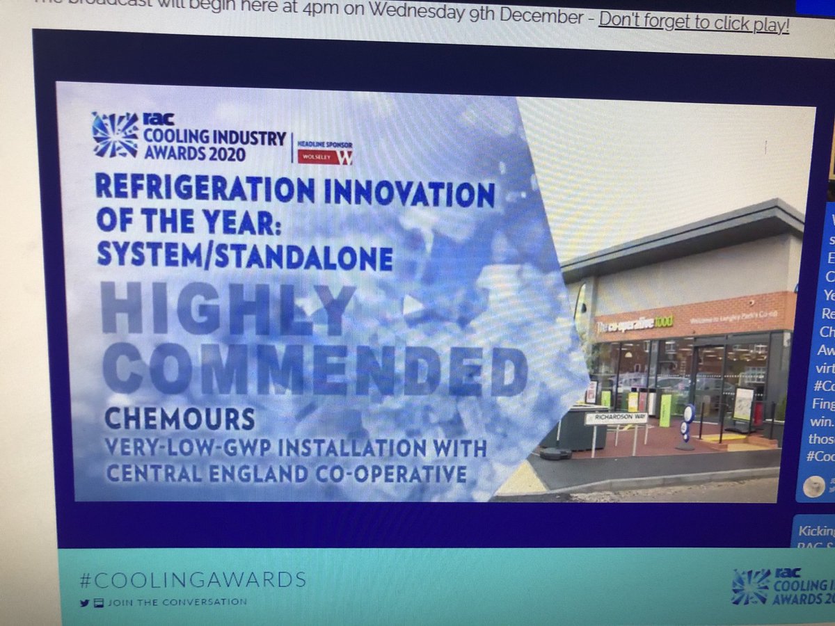 ⁦<a href="/mycoopfood/">Central Co-op Food</a>⁩ are pleased to have won a highly commended for our low carbon refrigeration system at the ⁦<a href="/CoolingAwards/">RAC Cooling Awards</a>⁩ thank you to all our partners who helped make it happen