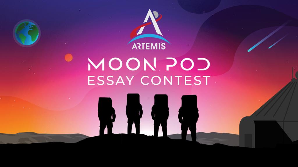 NASAMoon's tweet image. Students: Can you imagine leading a one-week #Artemis expedition on the Moon? Tell NASA all about it for a chance to win space prizes, a trip to NASA, or a trip to a rocket launch! 🚀 Entries due Dec 17. go.nasa.gov/2KbSTFi