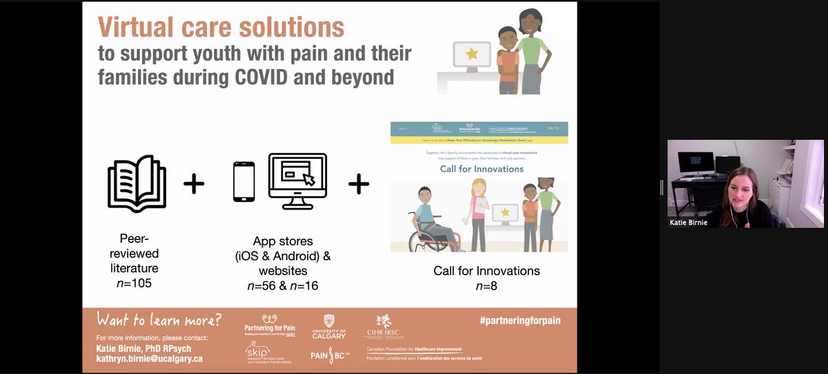 KidsInPain's tweet image. Due to the #COVID19 pandemic, there has never been a better time to use #VirtualCare. 

The #CallForInnovations in collab w @CFHI_FCASS helped create an Evidence &amp;amp; Gap Map to guide this care➡️partneringforpain.com/portfolio/virt…… #ItDoesntHaveToHurt

#ItDoesntHaveToHurt #PartneringForPain