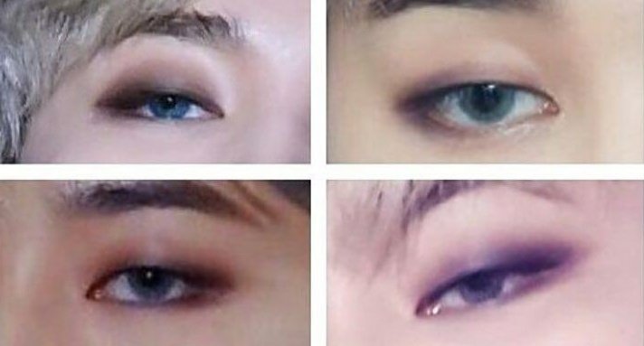 Him wearing big earrings & heavy eye makeup saying you can wear whatever you like no matter what your gender is