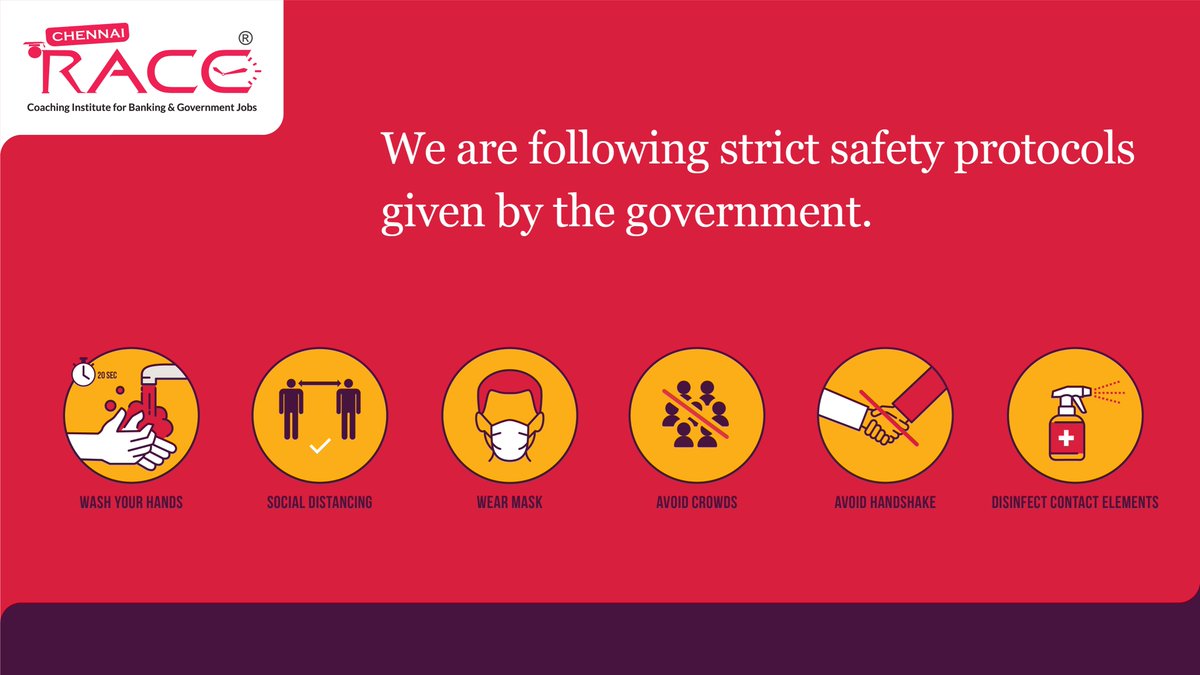 _VerandaRACE's tweet photo. We are opening our doors shortly. Keeping in mind your safety, we're following strict safety protocols given by the government. Hope to see you all soon!
#RaceInstitute #Training #OpeningShortly #SocialDistancing #Covid19 #SafeZone #ExamCoaching https://t.co/tPAUeQTsTd