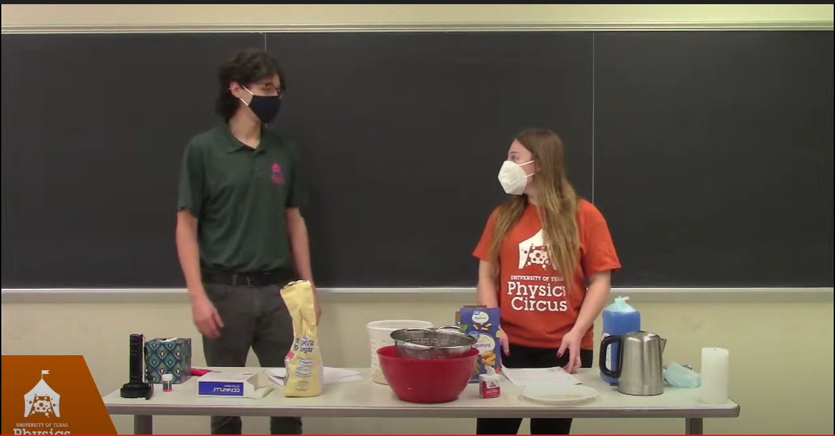 Physics_Circus's tweet image. Some snippets from our shows over the past few weeks! It&apos;s been a blast to share science virtually with y&apos;all and we hope you&apos;ll join us for our final segment on Electricity live this Friday 12/11, next Tuesday 12/15, and next Friday 12/18!