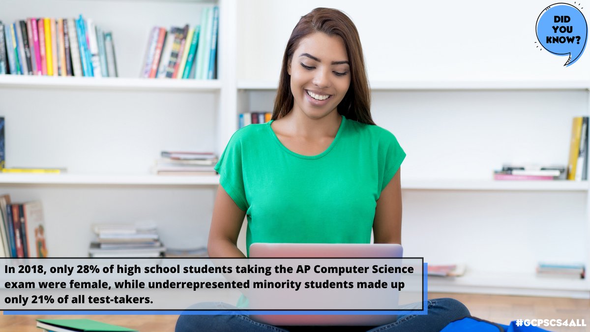 GwinnettSchools's tweet image. GCPS’ Computer Science 4 All initiative will expand access to computer science for traditionally unrepresented groups. Women, girls, students of color, and people with disabilities participate in computing in very low numbers. Learn more here: bit.ly/gcps_CS4ALL #GCPSCS4ALL
