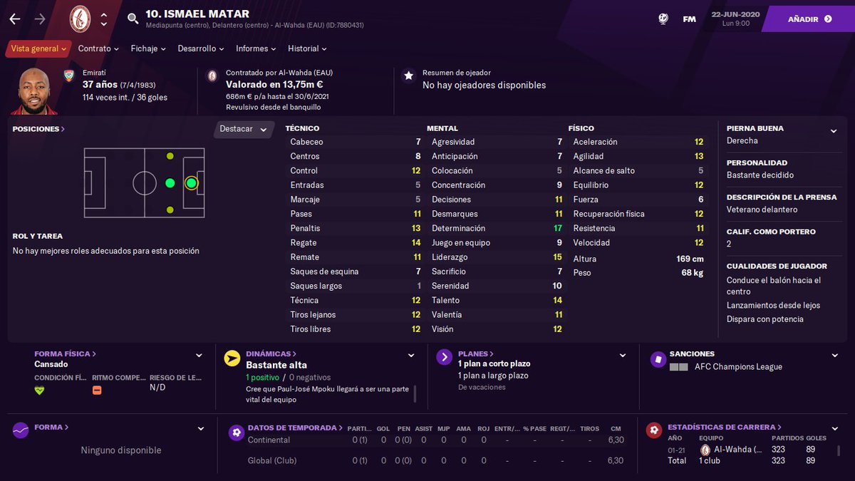 FM_Argentina's tweet image. #DatoRandom ¿Qué fue de Ismael (o Ismail) Matar? El emiratí, ganador del Balón de Oro en el Mundial Sub-20 2003, jugó toda su vida en el Al-Wahda de su país.

Actualmente, con 37 años, sigue en actividad.