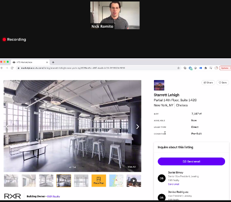 . @NickRomito previews how good  @WeAreVTS makes  @starrettlehigh look for  #creatives VTS produces the content and experience needed to prequalify inbounds"Tenants only shortlist if they can see it first digitally" Iphone vids and 3D tours won't suffice