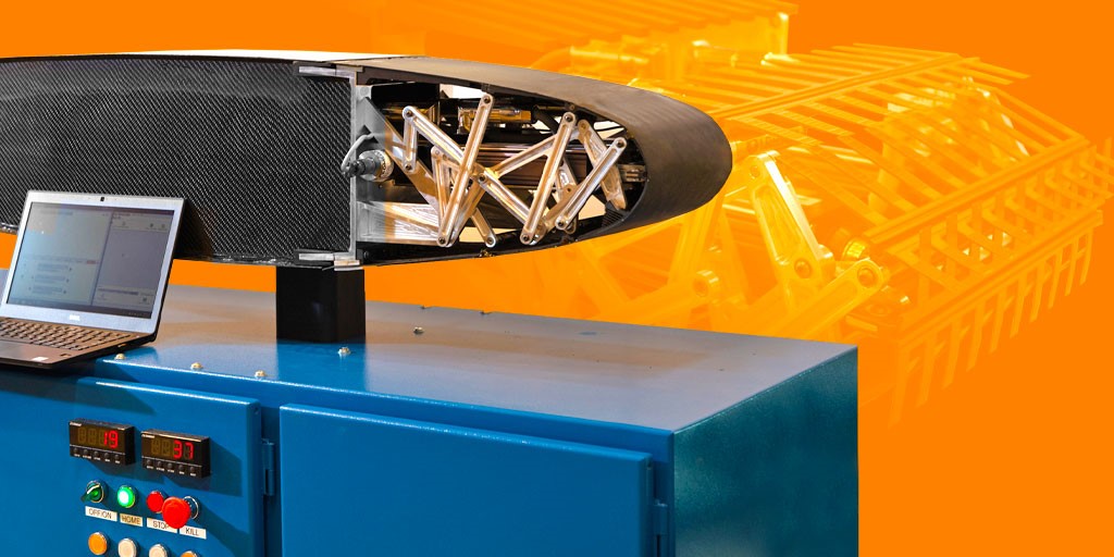 NRC_CNRC's tweet photo. #DYK what is beneath the #NRCAero #MorphingWing demonstrator? It’s a #3D-printed skeleton to help support its nanocomposite skin. https://t.co/5JIjyLHWSl #NRCNanomaterials https://t.co/awlRVCFk0O