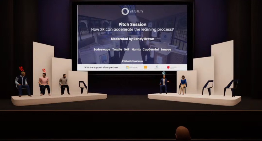 VirtualHeroes's tweet image. Check out a video of the Virtuality online conference! Our VP Randy Brown hosted the &quot;How XR Can Accelerate the Learning Process&quot; pitch session. (Session starts at 2:03:30.) buff.ly/3orvQ8y @VirtualityParis @ARA_News_Events #VirtualityExperience #XR #VR #AR #MR