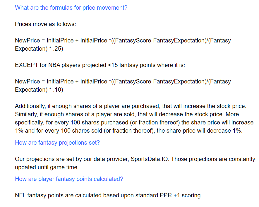 Check out the site for more info into the algorithm of how player values increase and decrease. Here's a picture of a quick synopsis. (7/7)