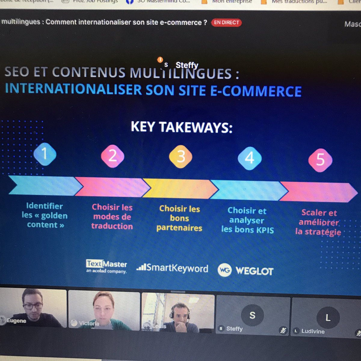 MssDashwood's tweet image. Un enseignement du webinar ‘SEO et contenus multilingues’ organisé par #Weglot et #Textmaster : 

les 20/80 essentiels de votre site doivent être traduits par un traducteur professionnel natif (= humain), un gage de conversion et de satisfaction !
#localisation #userexperience
