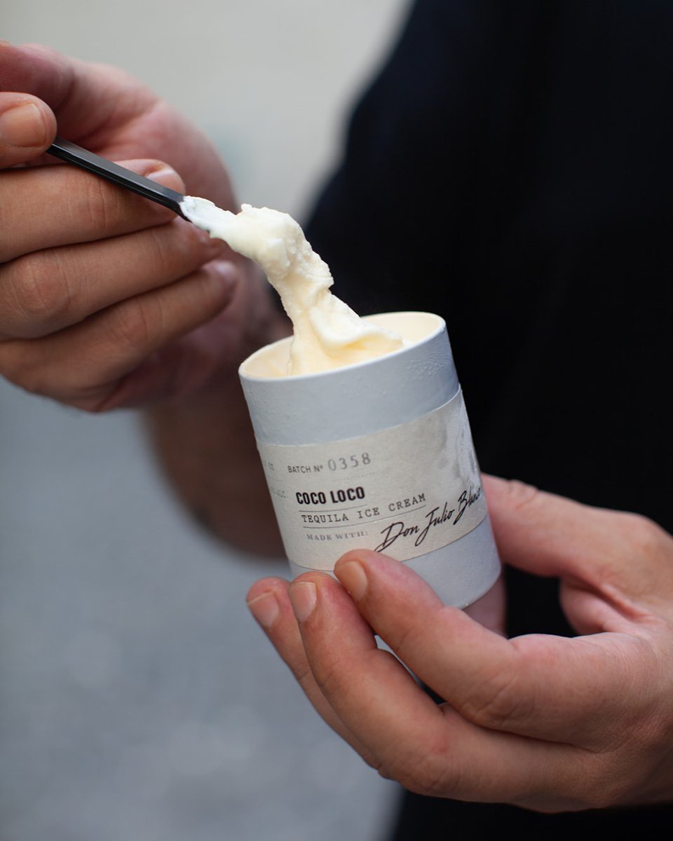 If you are crazy for tequila, you must try our 'Coco Loco' —the blend between coconut cream, Don Julio Tequila and coconut flakes will blow your mind! 🥥 Come have a pint of this vacation inspired ice cream at #AubiRamsa