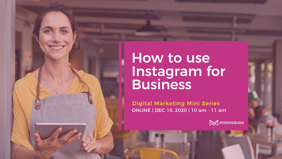 MississaugaEDD's tweet photo. Don't forget to sign up for tomorrow's free How to use Instagram for Business Webinar!
This webinar will cover the basics of setting up and using an Instagram Business account.
Register now: https://t.co/doTG0367qK
#DigitalMainSt #MBECDigital #Mississauga https://t.co/ue0oIt2yNN
