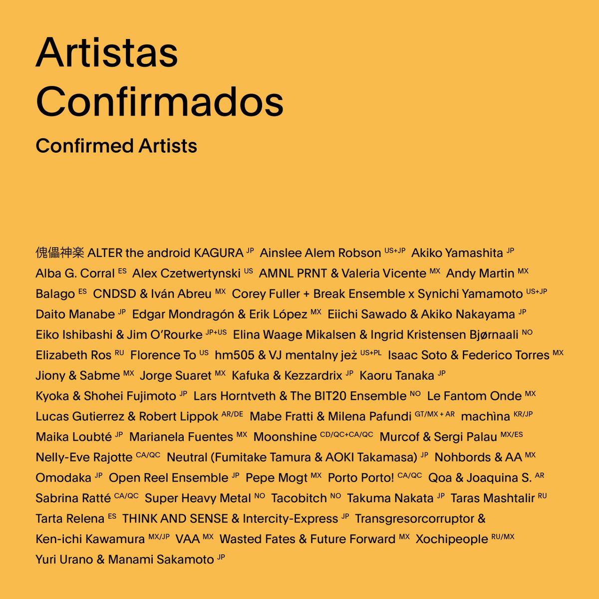 RModulada's tweet photo. ¡Es HOY!
Arranca la #Edición17 de @MUTEK_MX #MUTEKCDMX #MUTEKVirtual con un cartel inigualable. ¡No te lo pierdas!
Consulta + información acá ☞ https://t.co/9shnSVhEhS y, si no lo has hecho, adquiere tus boletos ☞ https://t.co/x2ztzYCYc9 https://t.co/jSPtYppxG4