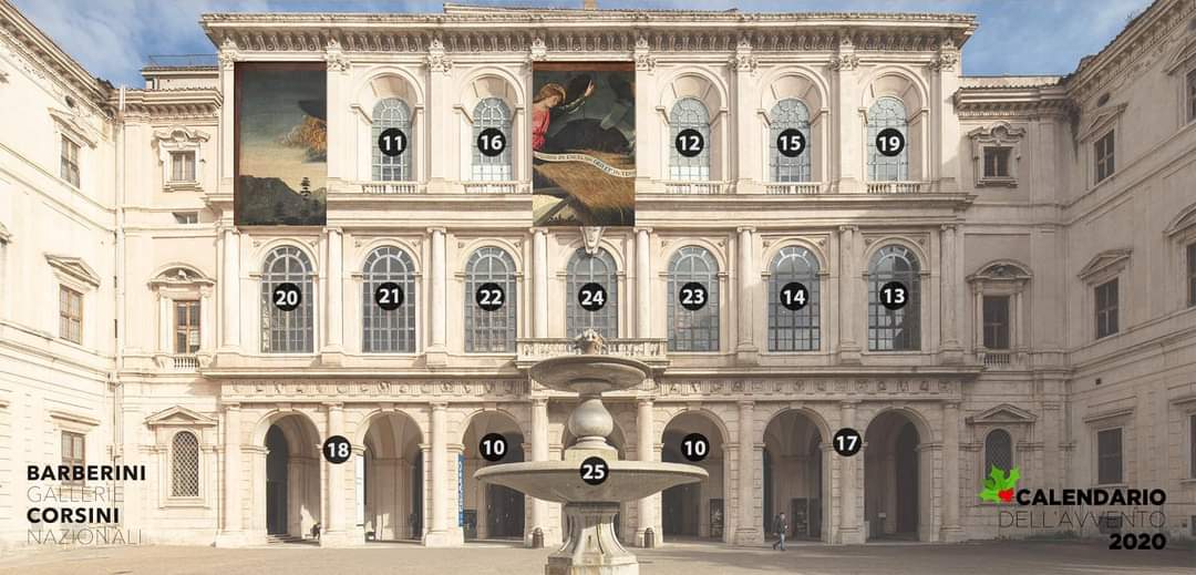 BarberiniCorsin's tweet photo. #calendariodellavvento!
Ogni giorno, fino a Natale, sulla facciata di Palazzo Barberini si aprirà una finestra.
Seguiteci 🎄
#9dicembre https://t.co/1xuRdwUy16