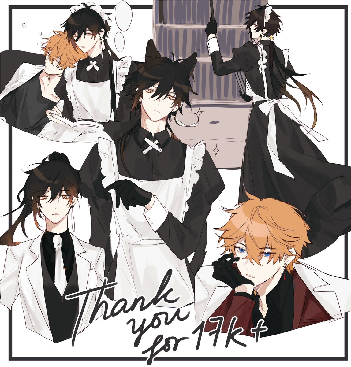 Bulter/Maid!Zhongli and Master!Childe ??
??Thank you so much for your support ?? 