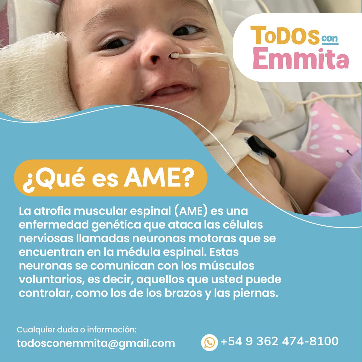 todosconemmita's tweet photo. Hola soy emmita, tengo 7 meses y tengo AME 1 
Por favor no dejen de ayudar y compartir
#todosconemmita 

Web: https://t.co/hRLemnuMwo https://t.co/nckg9xPpL4