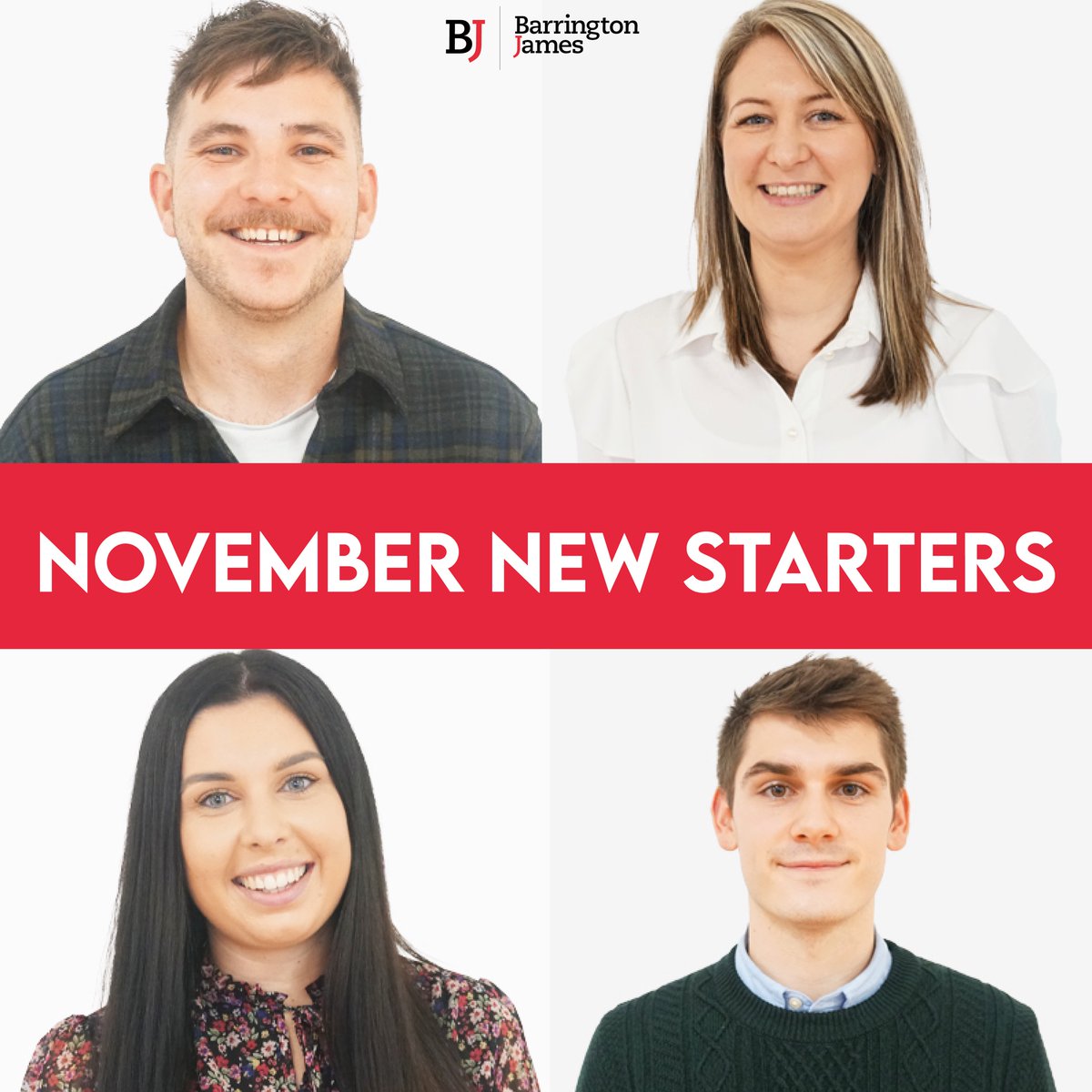 BarringtonJames's tweet photo. Oh hey November new starters 👋🏼

We’re not slowing down for Christmas...we’re actively hiring for a number of positions, if you want to know more then don’t hesitate to reach out to us today 🤔

#lifeatbj #barringtonjames #lifescience #recruitment #hiring #jointheteam https://t.co/6jwy5H84OB