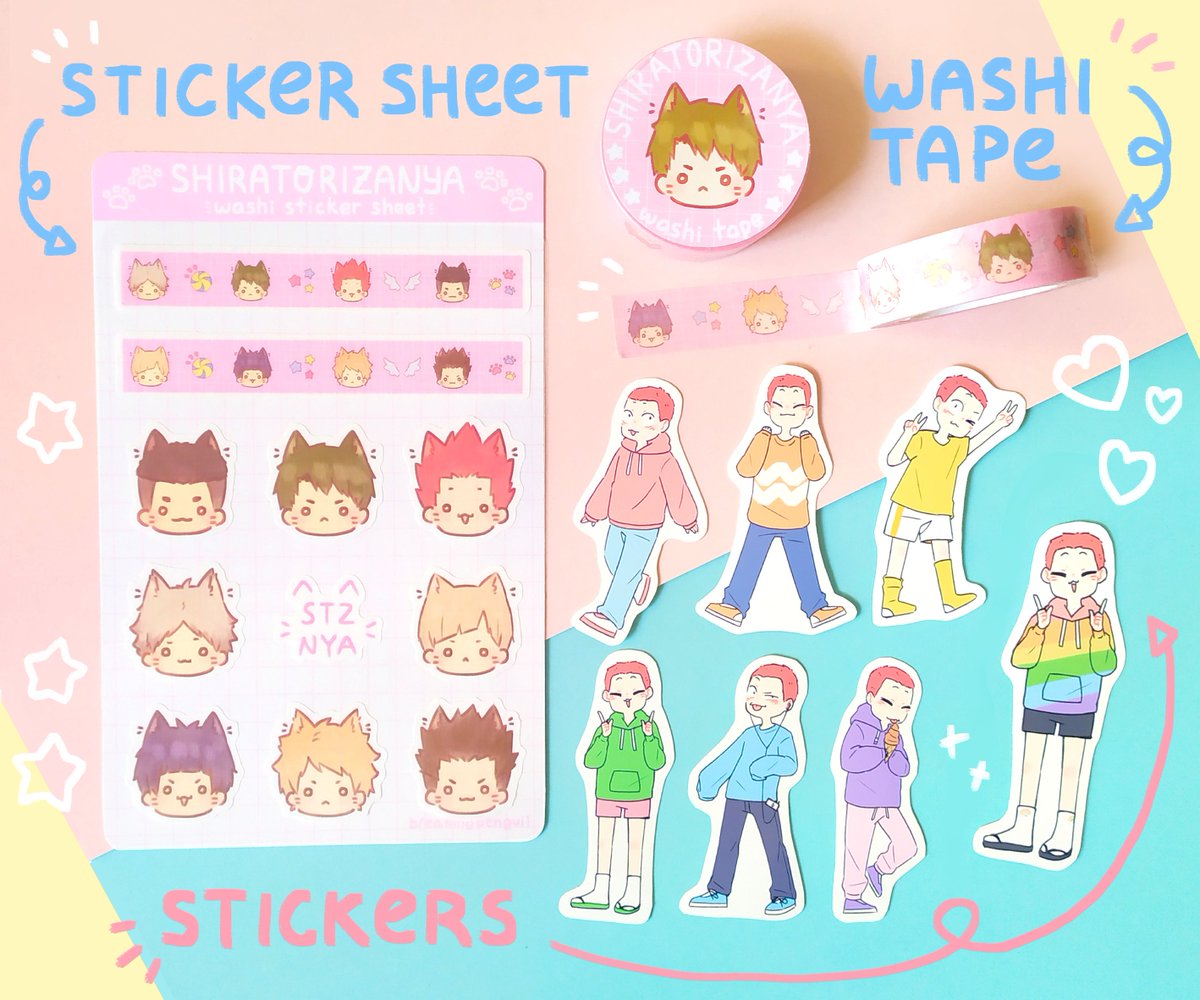 breakingpengui1's tweet photo. 🎉my Etsy shop is now OPEN🎉

launching my shop with stickers, washi tape, keychains, badges, and various prints!

https://t.co/D2QWoqMIZj

(RTs/QRTs very appreciated❤️) https://t.co/LdB6bV5edL