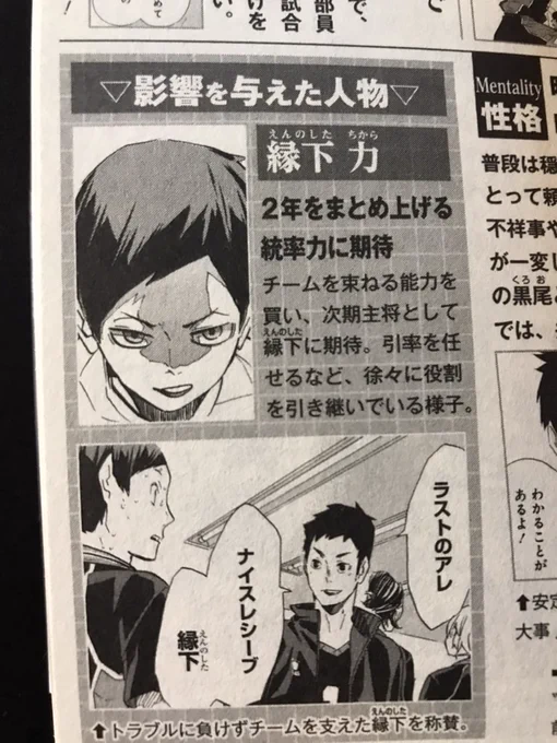 Daichi's influence is Ennoshita 