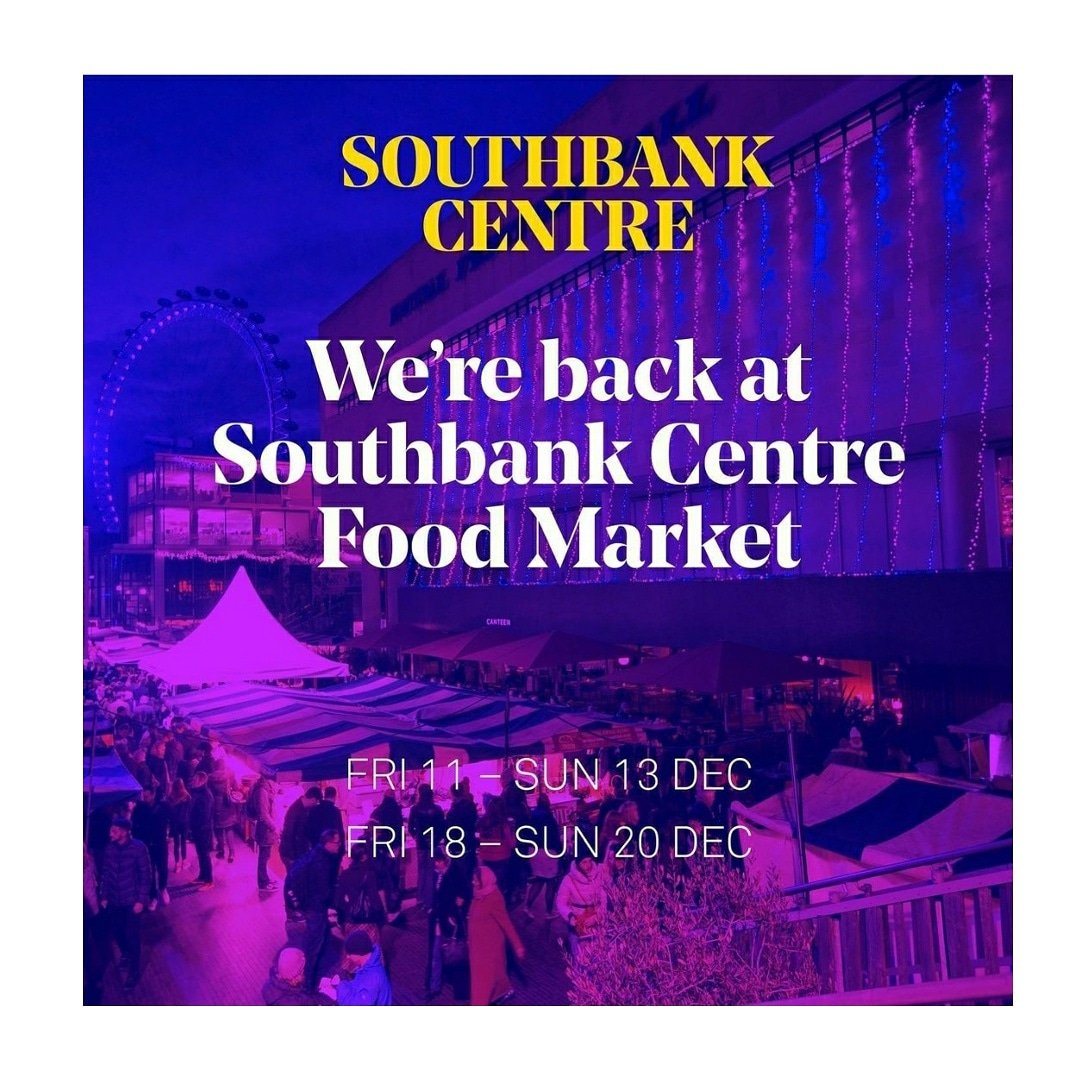 🌟 We're back 🌟

We're back @scfoodmarket @southbankcentre square! Join us for two weekends of festive fun and Christmas cheer!
Fri 11 - Sun 13 Dec
Fri 18 - Sun 20 Dec
#wereback #scwinter #scfoodmarket #lulinteas #foodmarket #marketplace #londonstreetfood #London