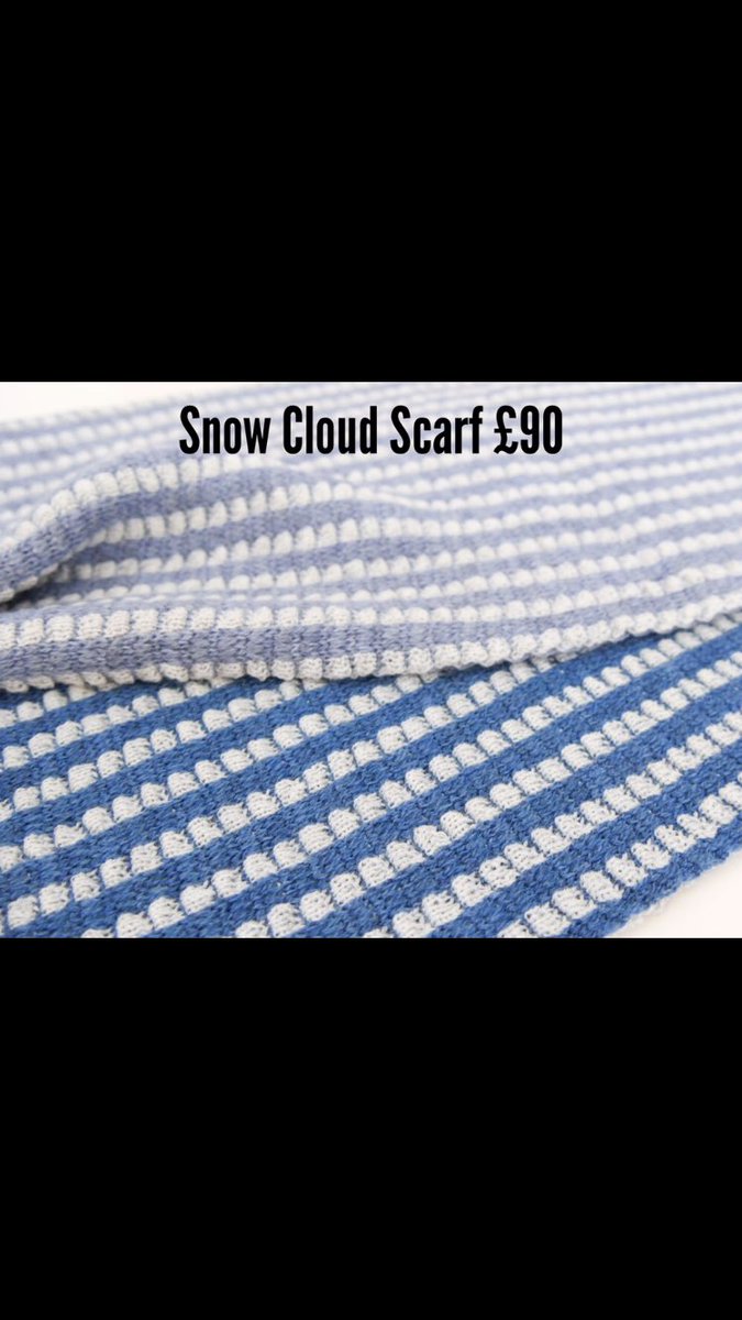 mhairi's tweet photo. The Snow Cloud Scarf perfect for these chilly days #snowclouds #scarf #gradientknitting #gradientknit #wool #supersoftwool #merino #texturedknit #textiles #designedinscotland https://t.co/oUw8xppcg3
