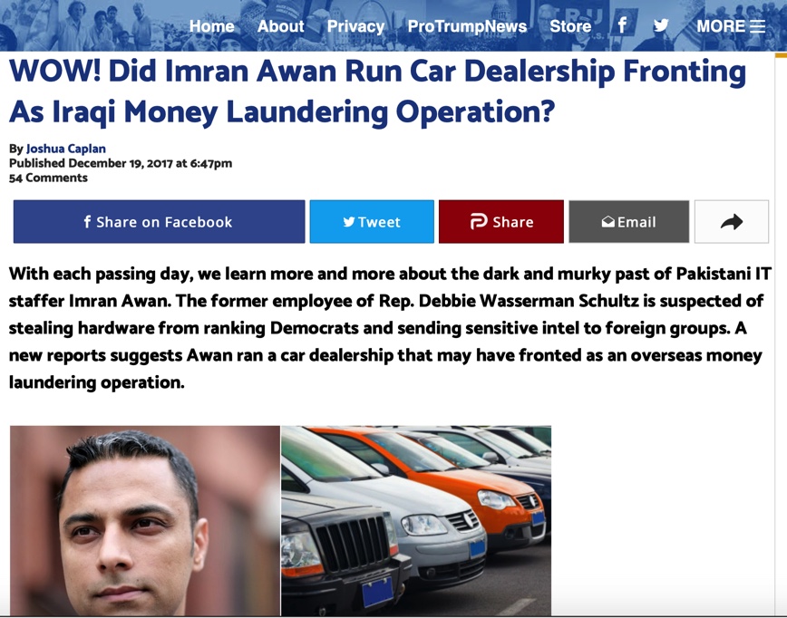 9. Al-Attar's links with a US Congressional Aide in a Falls Church, VA car dealership that had the telltale signature of money laundering for drug operation.
