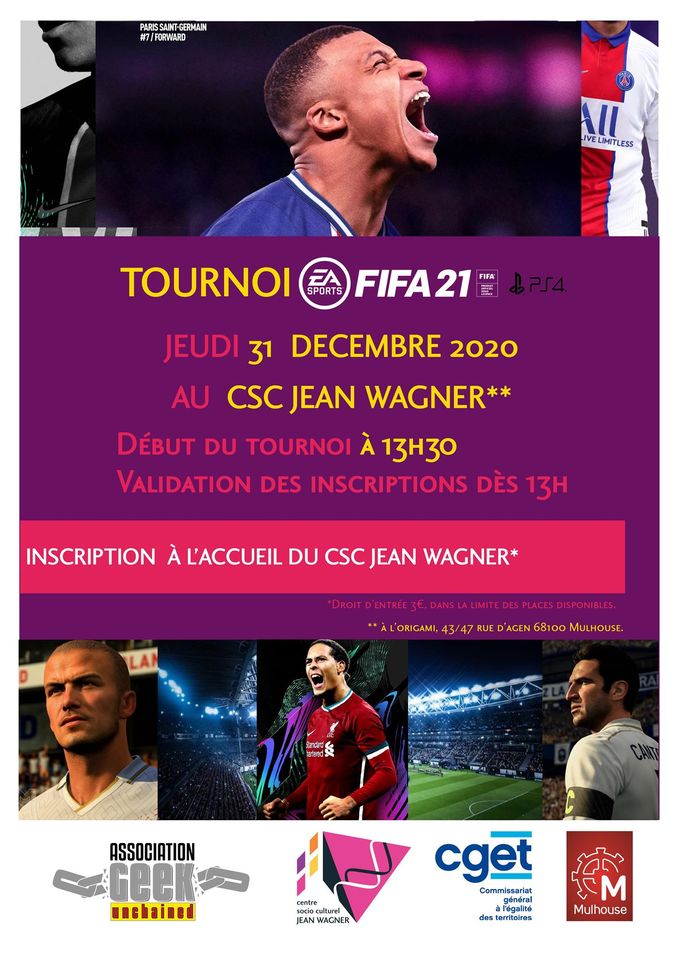 mulhouse's tweet photo. Le #CSCWagner "l'Origami" de #Mulhouse propose un tournoi #esport sur @EASPORTSFIFA jeudi 31 décembre de 13h30 à 18h, à destination de ses jeunes usagers, en partenariat avec @ANCTerritoires et l'association @GeekUnchained68 : les inscriptions sont ouvertes !⚽🎮 https://t.co/Thi79hlxvd