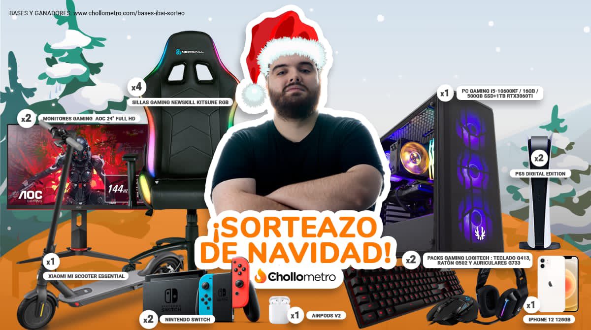 SORTEAZO DE NAVIDAD CHAVALES IBAI NOEL HA VUELTO. Para participar: - Sigue a @chollometro - Haz retweet. MUCHA SUERTE AMIGOS Y AMIGAS. (Solo para España) Bases legales: chollo.to/ngz5o