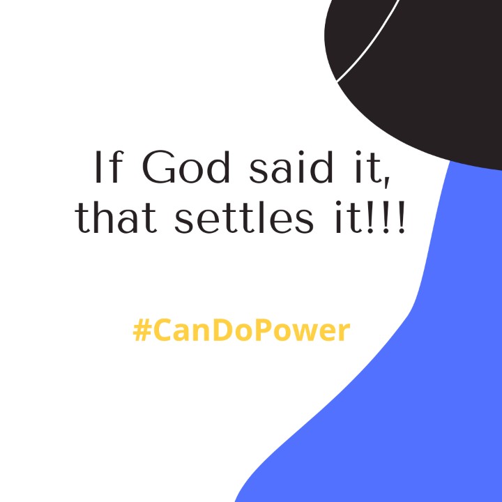 CanDoPower's tweet image. For God is not a man that He should lie!!! #CanDoPower #DoneAndDone