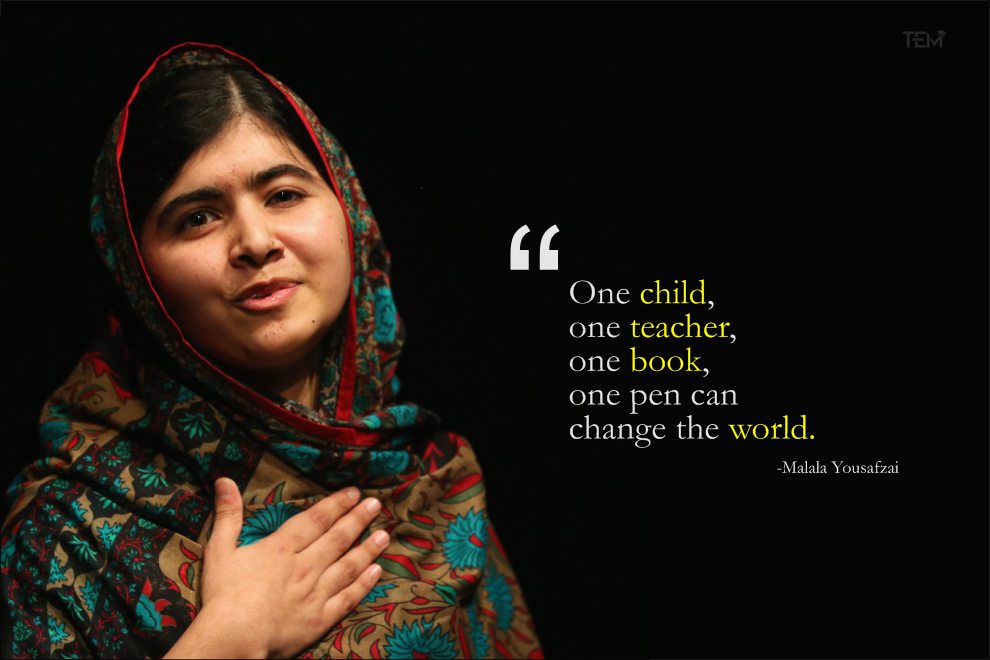 Malala Quotes On Education The Education Magazine Twitter પર: "Here Are 15 Inspiring Malala Quotes  Which Are Worth More Than Just A Read Read Here Https://T.co/Sy8Zvndxvd # Malala #Quotes #Inspiring #Life #Work Https://T.co/Wiycwvcefo" / Twitter