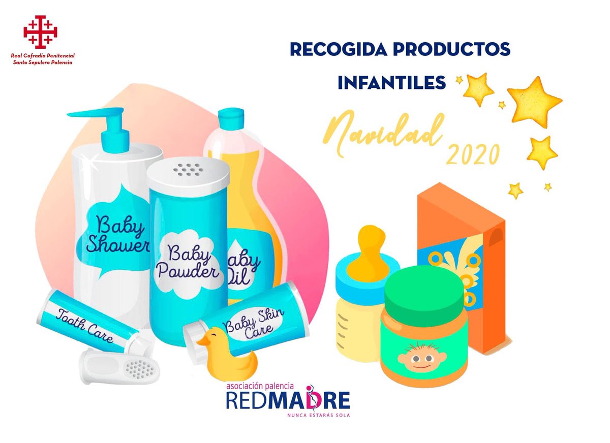 Una Navidad más,nuestra hermandad colabora con la asociación  REDMADRE mediante la recogida de productos infantiles de higiene y alimentación.
Donaciones en nuestros locales en el siguiente horario: 
- Lunes a viernes de 18:30 a 20:30.
- Sábados de 18:00 a 20:00.