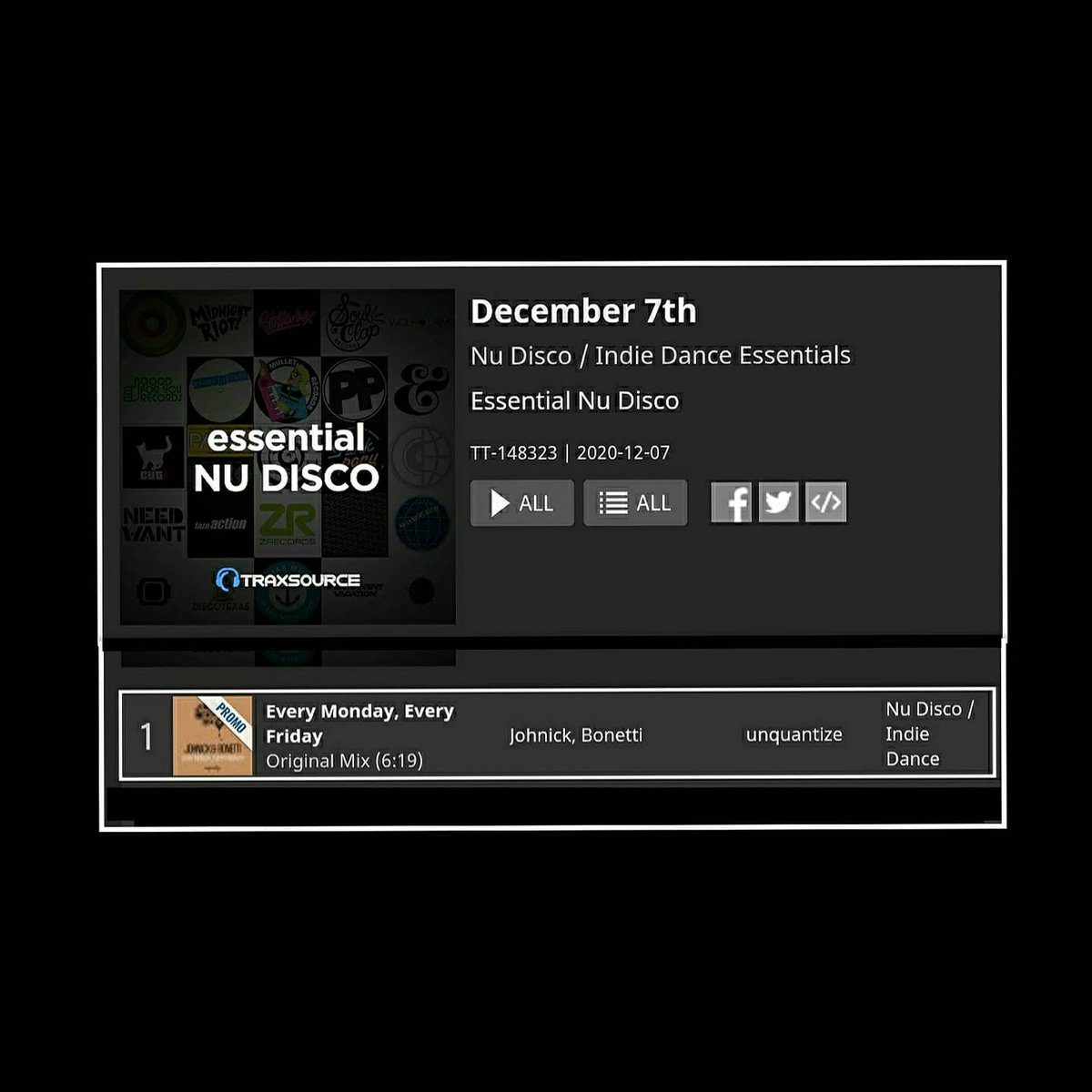 __Bonetti's tweet photo. 1️⃣🎯This week is being great with two tracks positioned at #1 in this charts of @beatport and @traxsource.

The first of them was recently released on @IRecords and the second one on @QRecordings / #unquantize w/ #JohNick.

🛒Links:
https://t.co/BDjkUfiwhM
https://t.co/8axR4xkp8N https://t.co/DsIMmQ6iAu