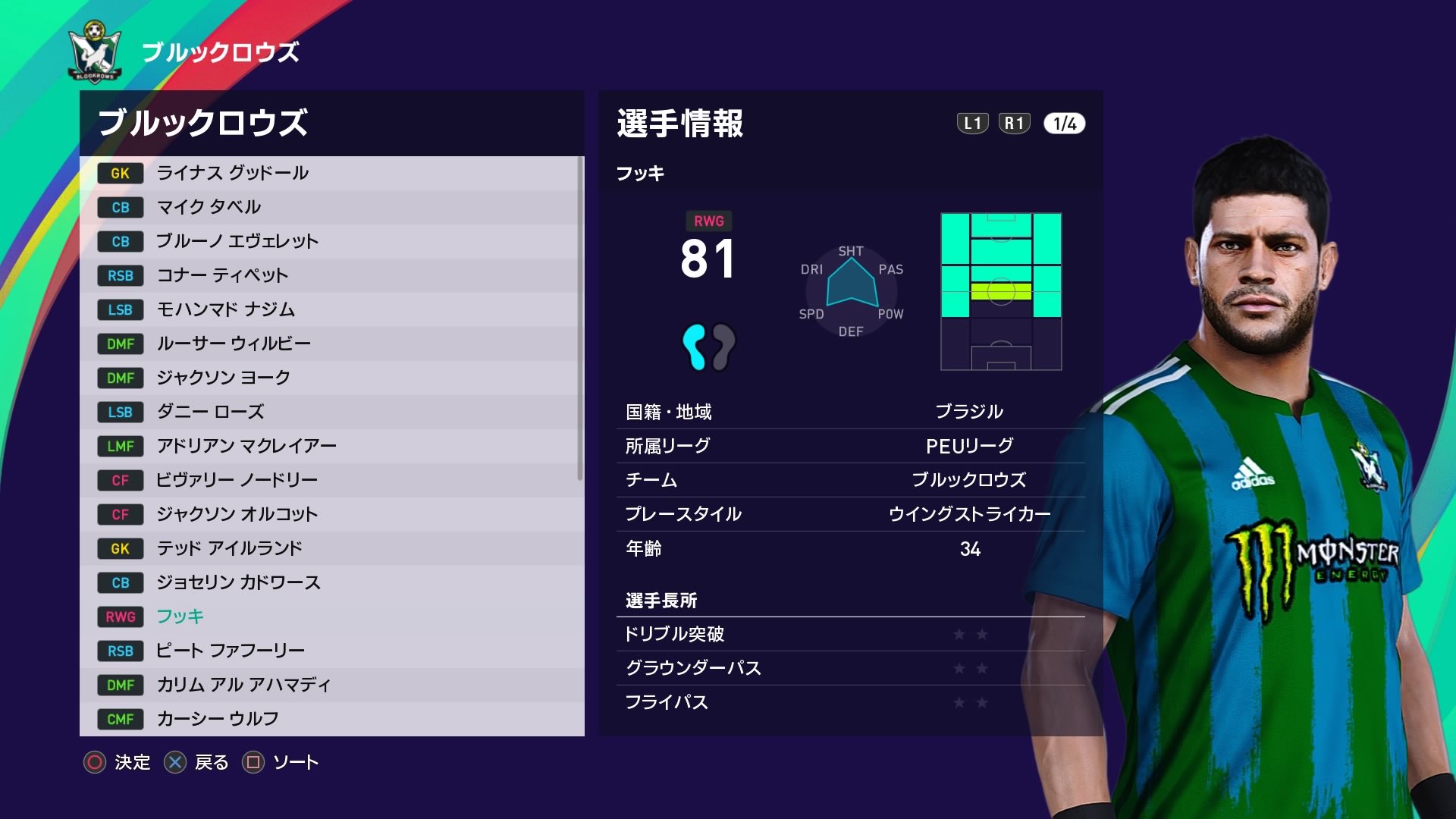 Twitter 上的 Wepesjp 在住のmadridista 上海上港を退団したフッキはモンスター Monsterenergy マネーで金満と化したpeuリーグ所属のブルックロウズに移籍 という設定で移籍させた Efootball21 ウイイレ21 T Co 2hjrc6rgqw Twitter
