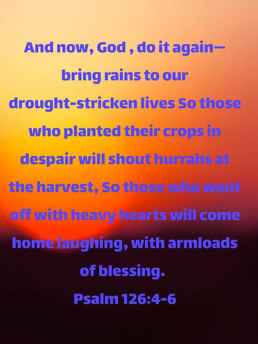 debbie_wharton's tweet photo. Psalm 126:4-6 MSG

https://t.co/Wnbxxo6XvD https://t.co/NQoXXdnon7