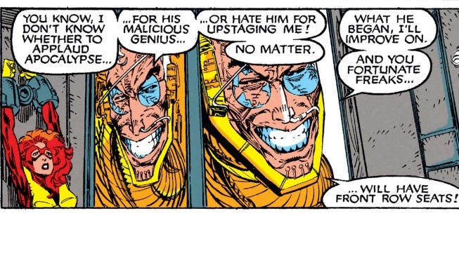 Interestingly the fight begins with villain Cameron Hodge operating as a reader-surrogate and pitting Wolverine and Archangel against each other out of a sense of boredom, curiosity, and a desire to see how that relationship has changed in the wake of Warren’s transformation 2/10