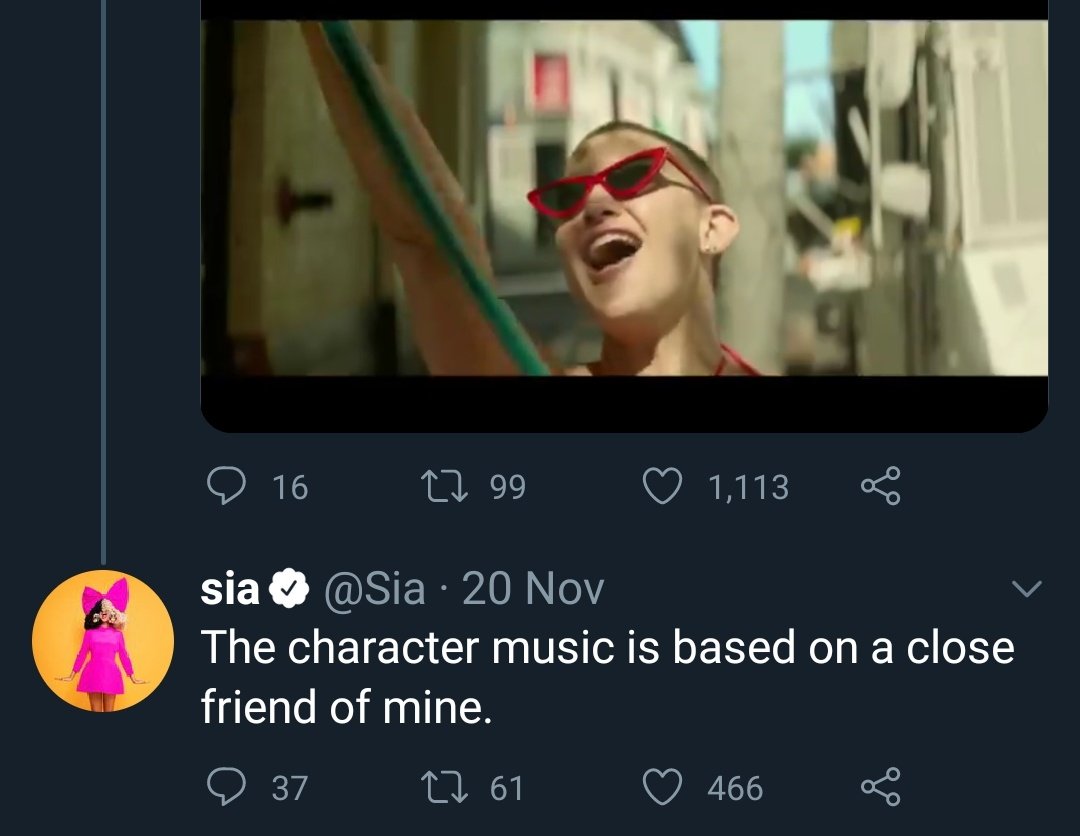 ArcticFox_03's tweet photo. Why Sia's movie "Music" was made with love and good intentions. 
Background information - A thread.

(1) The movie is based on a particular autistic friend of Sia. 1 person, 1 story told with love for her friend and his mom. He didn't want to play himself as he found it stressful https://t.co/Tr4x9ODOe0