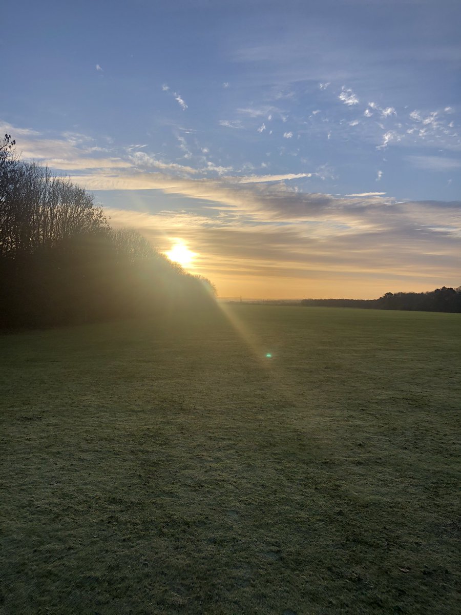 Kh77hall's tweet photo. The pro’s of working from home. Early morning walks with @hallvista Loving it! https://t.co/xX73VKR8KR